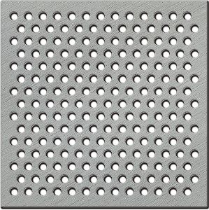 Rundlochung, versetzte Reihen